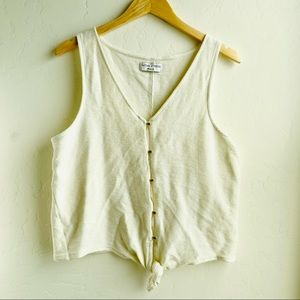 Madewell Texture & Thread Ribbon Tank Size M